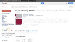 
                            9. Conceptual Modeling - ER 2006: 25th International Conference on ...
