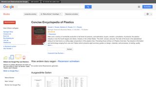 
                            11. Concise Encyclopedia of Plastics