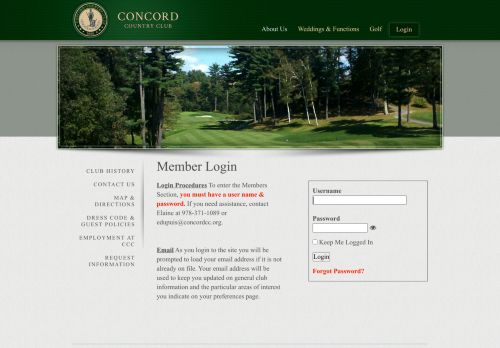 
                            11. Concord Country Club Member Login