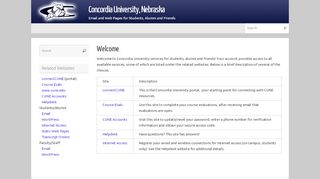 
                            5. Concordia University, Nebraska – Email and Web Pages for Students ...