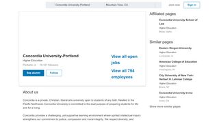 
                            10. Concordia University-Portland | LinkedIn