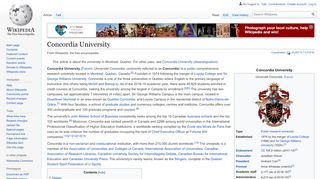
                            12. Concordia University - Wikipedia