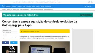 
                            11. Concorrência aprova aquisição do controlo exclusivo da Goldenergy ...