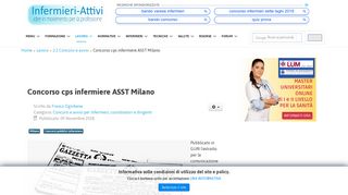 
                            7. Concorso cps infermiere ASST Milano - Infermieri-Attivi