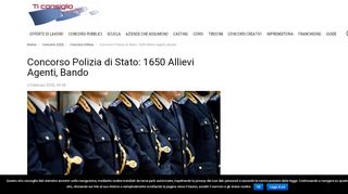 
                            10. Concorso Polizia di Stato: 654 Allievi Agenti, Bando - Ticonsiglio