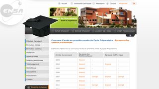 
                            4. Concours d'accès en première année - Exemples d'épreuves
