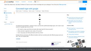 
                            7. Concrete5 login with google - Stack Overflow