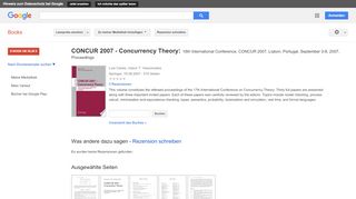 
                            12. CONCUR 2007 - Concurrency Theory: 18th International Conference, ...