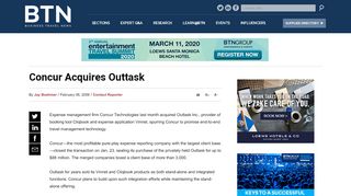 
                            4. Concur Acquires Outtask: Business Travel News