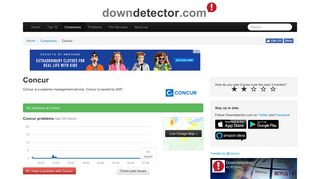 
                            11. Concur down? Current problems and outages. | Downdetector