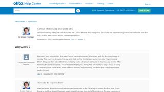 
                            10. Concur Mobile App and Okta SSO - Okta Support