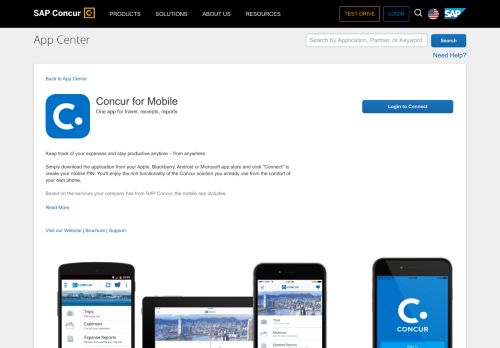 
                            4. Concur Mobile - SAP Concur App Center