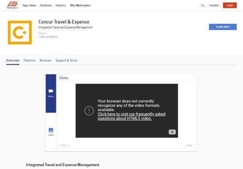
                            10. Concur Travel & Expense by SAP Concur | ADP Marketplace