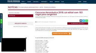 
                            11. Concurso Aeronáutica 2018: sai edital com 183 vagas para ...