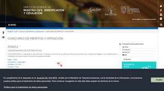 
                            11. CONCURSO DE MÉRITOS Y OPOSICIÓN – Registro Civil