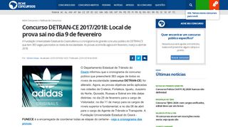 
                            11. Concurso DETRAN-CE 2017/2018: Local de prova sai no dia 9 de ...