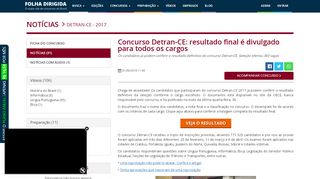 
                            6. Concurso Detran-CE: resultado final é divulgado para todos os cargos ...