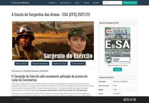 
                            7. Concurso EsSA - Sargento do Exército