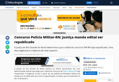 
                            11. Concurso Polícia Militar-RN: Justiça manda edital ser republicado ...