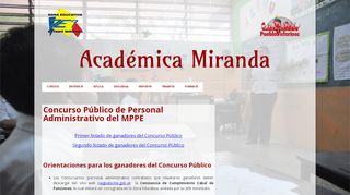 
                            2. Concurso Público de Personal Administrativo del MPPE - Página web ...