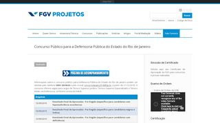 
                            2. Concurso Público para a Defensoria Pública do Estado do Rio de ...