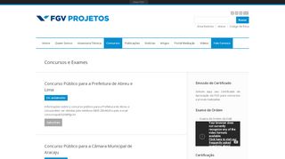 
                            1. Concursos e Exames | FGV Projetos - fgvprojetos.fgv.br - Fundação ...