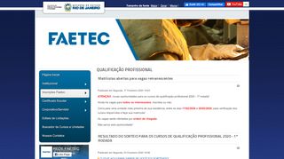 
                            6. Concursos - Faetec