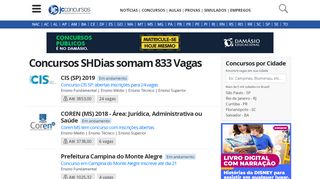 
                            3. Concursos Públicos SHDIAS - 2019 | JC Concursos