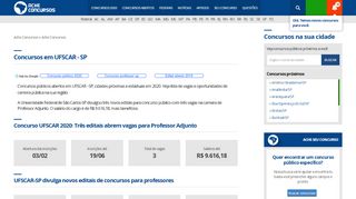 
                            5. Concursos UFSCAR abertos em 2019