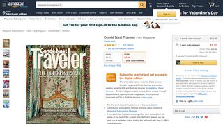 
                            5. Condé Nast Traveler: Amazon.com: Magazines
