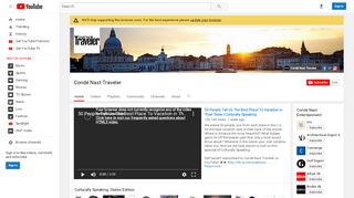 
                            11. Condé Nast Traveler - YouTube