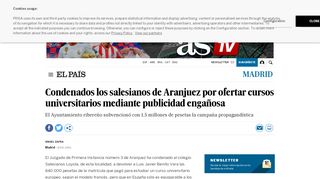 
                            12. Condenados los salesianos de Aranjuez por ofertar cursos ... - El País