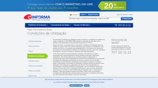 
                            9. Condições de Utilização - eInforma - Relatórios comerciais | Directório ...