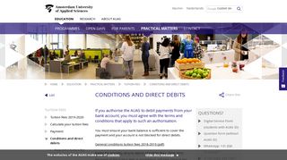 
                            9. Conditions and direct debits - Amsterdam University of Applied Sciences