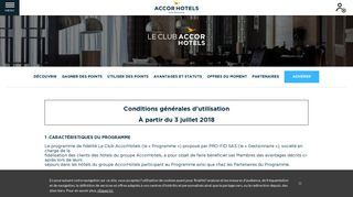 
                            6. Conditions générales d'utilisation - Accor Hotels