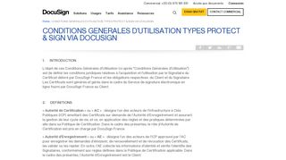 
                            7. conditions generales d'utilisation types protect & sign via docusign