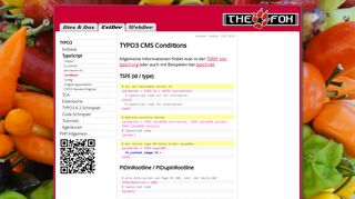 
                            7. Conditions :: TYPO3 CMS Conditions Beispiele :: thefox