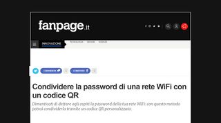 
                            4. Condividere la password di una rete WiFi con un codice QR