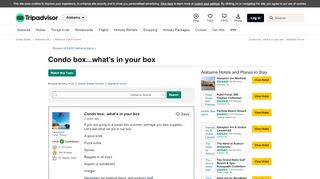 
                            11. Condo box...what's in your box - Alabama Forum - TripAdvisor