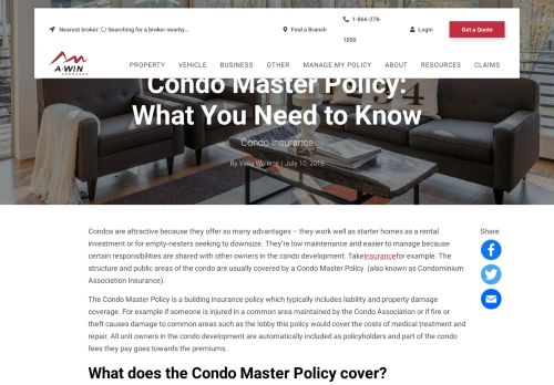 
                            9. Condo Master Policy: What You Need to Know - A-WIN ...