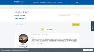 
                            11. Condor Essen | Airlines Forum • HolidayCheck