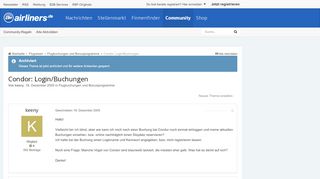 
                            6. Condor: Login/Buchungen - Flugbuchungen und Bonusprogramme ...