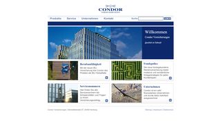 
                            5. Condor Versicherungen - Startseite