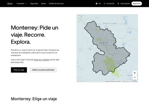 
                            3. Conduce o viaja con Uber en Monterrey | Uber