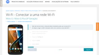 
                            5. Conectar a uma rede Wi-Fi - Motorola