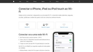 
                            8. Conectar-se ao Wi-Fi com o iPhone, iPad ou iPod touch - Suporte da ...