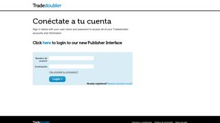 
                            13. Conéctate a tu cuenta - Tradedoubler Login