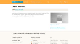 
                            6. Coneo.altran.de server and hosting history