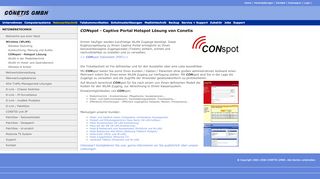 
                            1. Conetis GmbH: CONspot - Hotspot Lösung