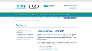 
                            12. Conexão remota - VPN/USP - SIBiUSP - Sistema Integrado de ...